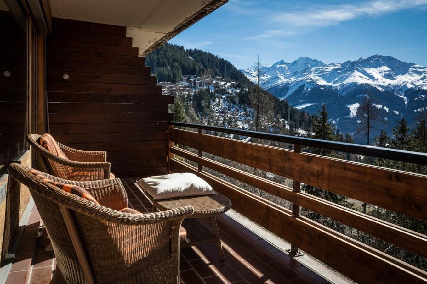 La Ruinette-Stylish 2-Bed With Pool & Gym Access Apartment Verbier Bagian luar foto