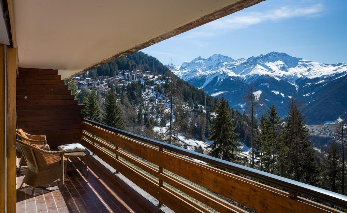 La Ruinette-Stylish 2-Bed With Pool & Gym Access Apartment Verbier Bagian luar foto